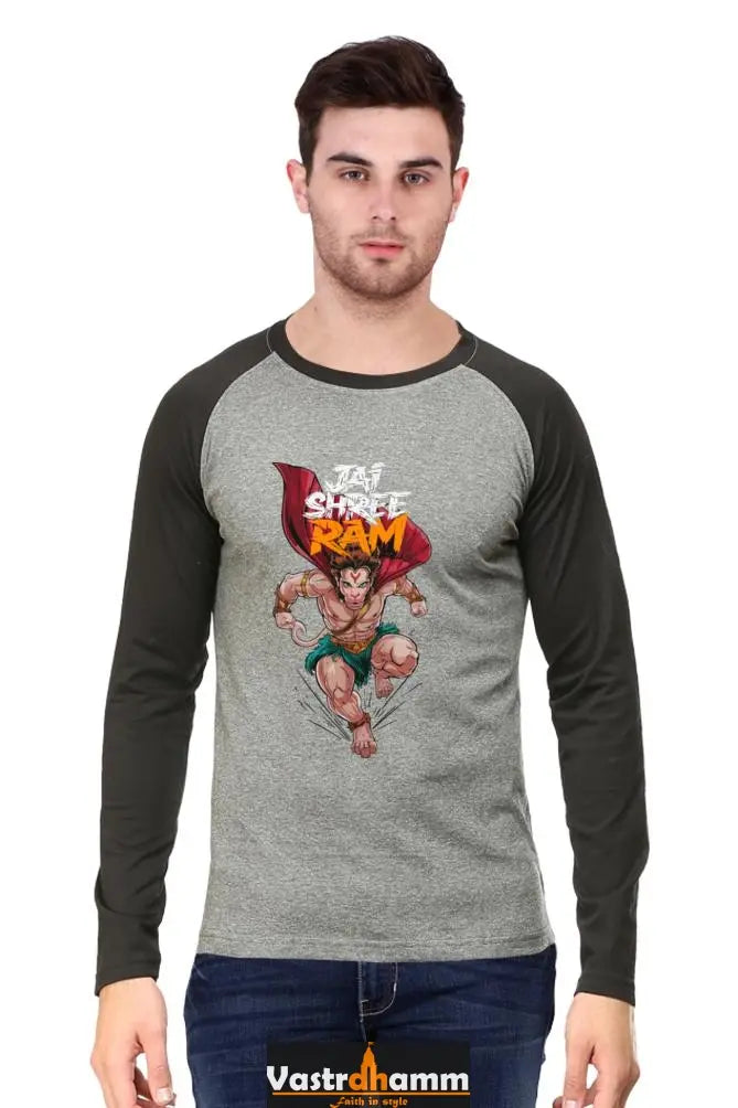 Indomitable Hanuman Ji Raglan T-shirt Vastrdhamm