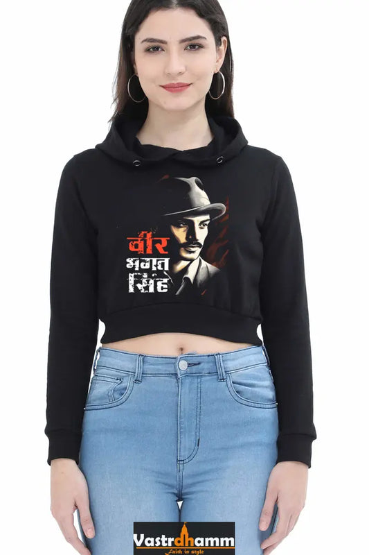 InquilabCrop Hoodies for Women Vastrdhamm