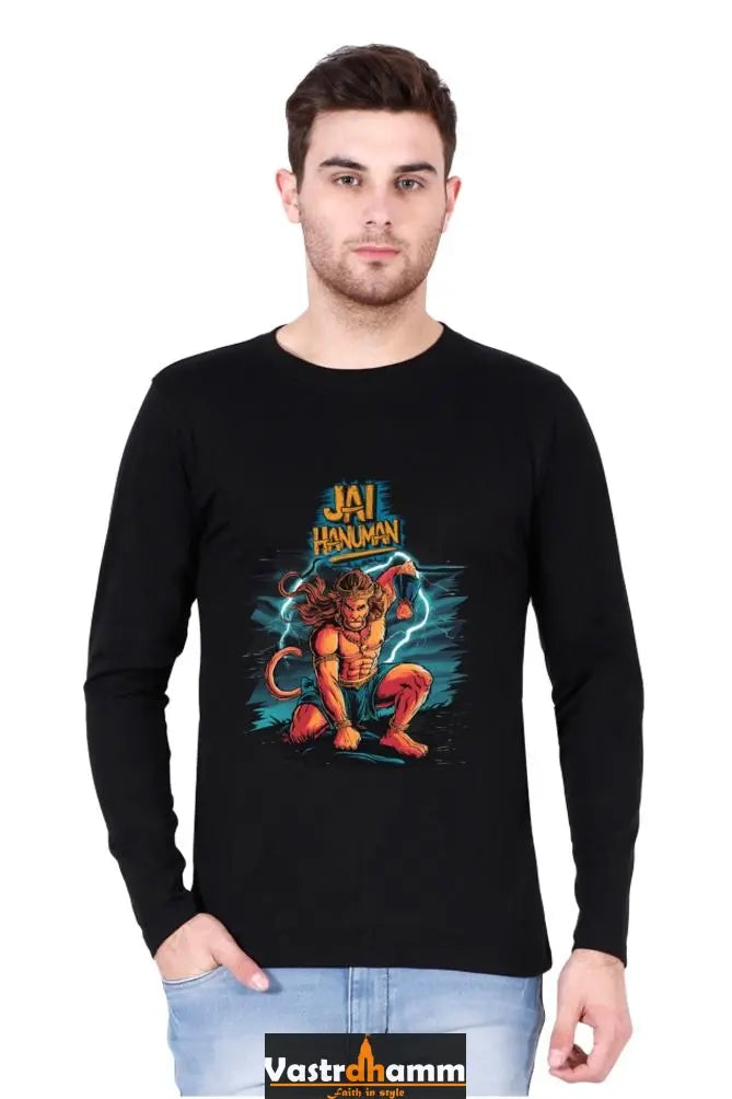 Intrepid Hanuman Ji Round Neck Full Sleeve Vastrdhamm