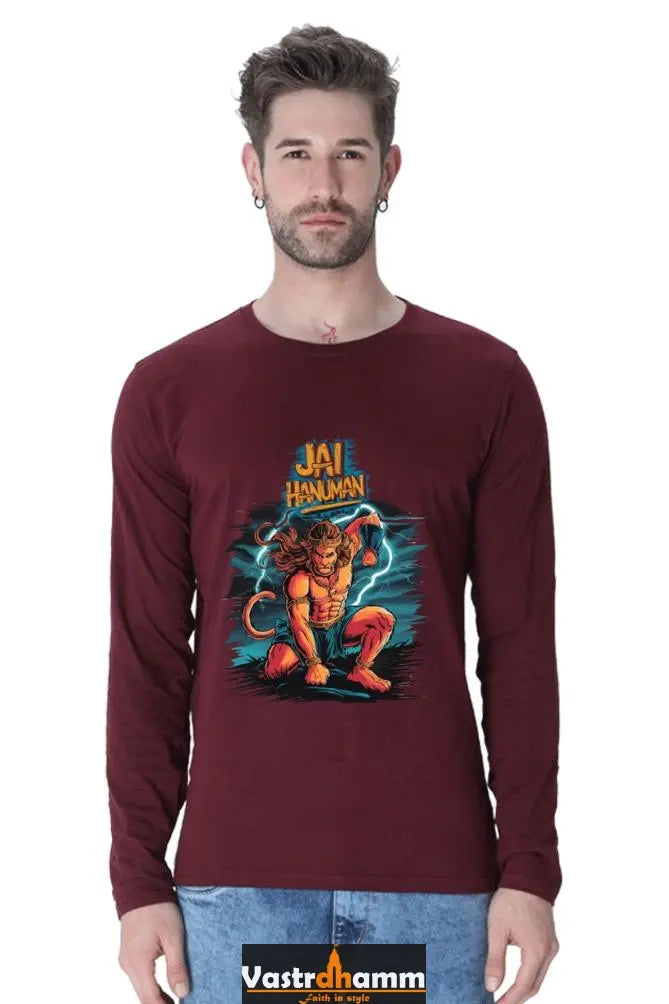 Intrepid Hanuman Ji Round Neck Full Sleeve Vastrdhamm