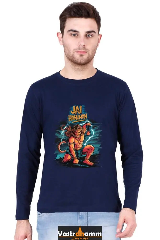 Intrepid Hanuman Ji Round Neck Full Sleeve Vastrdhamm