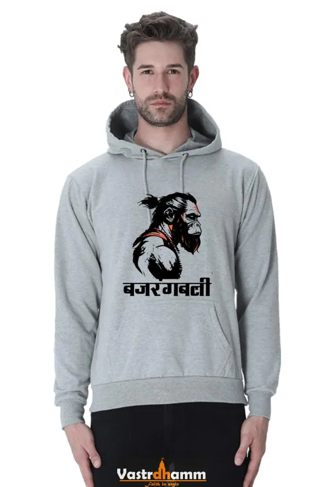 Invincible Hanuman Ji Hoodie Sweatshirt Vastrdhamm