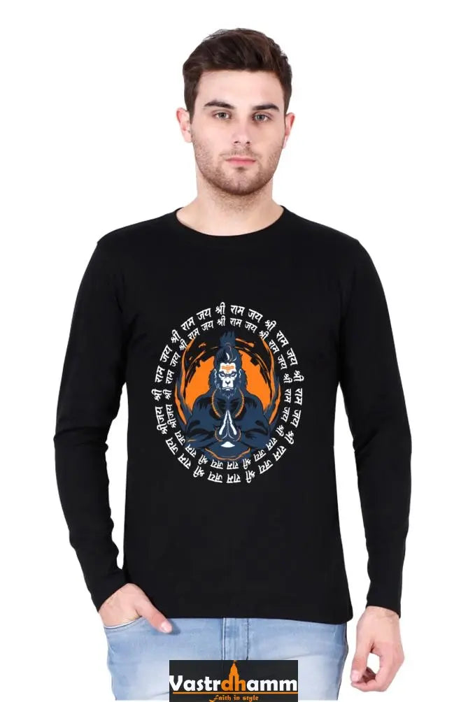 Invincible Hanuman Ji Round Neck Full Sleeve Vastrdhamm