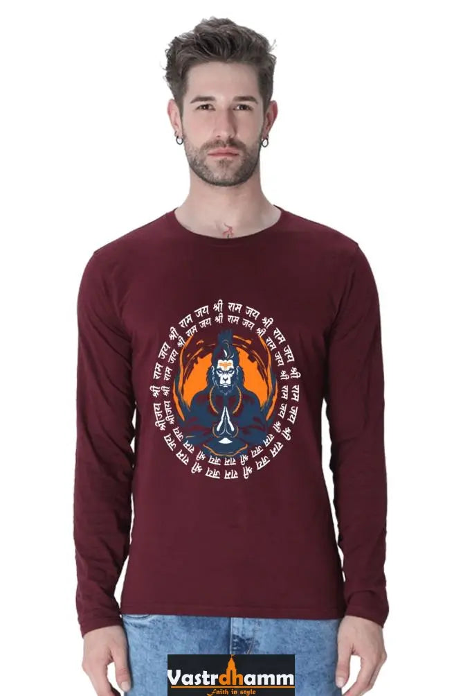 Invincible Hanuman Ji Round Neck Full Sleeve Vastrdhamm