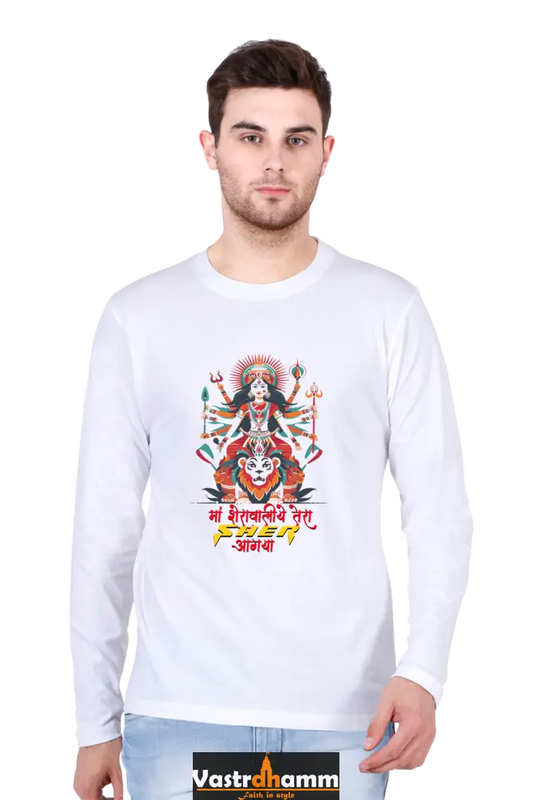 Invincible Maa Durga Ji Round Neck Full Sleeve Vastrdhamm