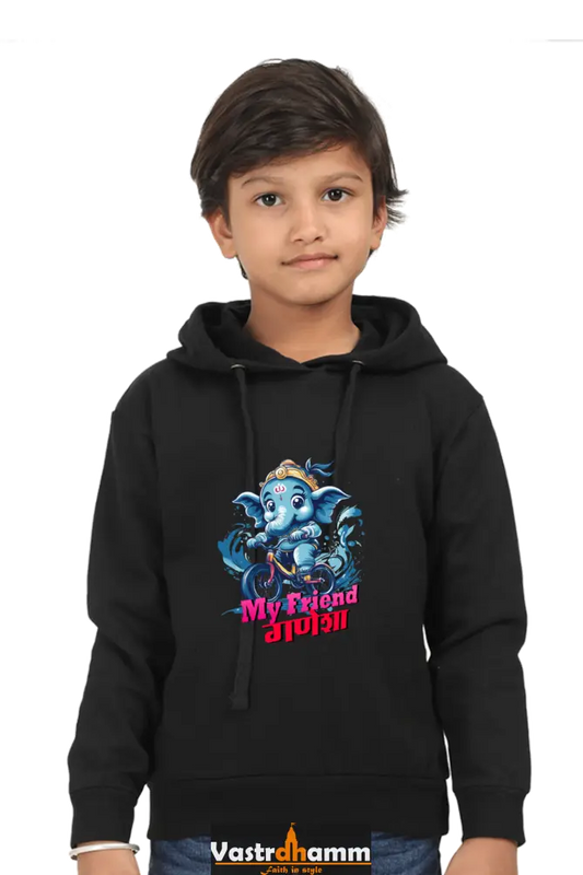 Jai Ganesha Blessings Hoodie Sweatshirt  T-Shirts for Boy Vastrdhamm