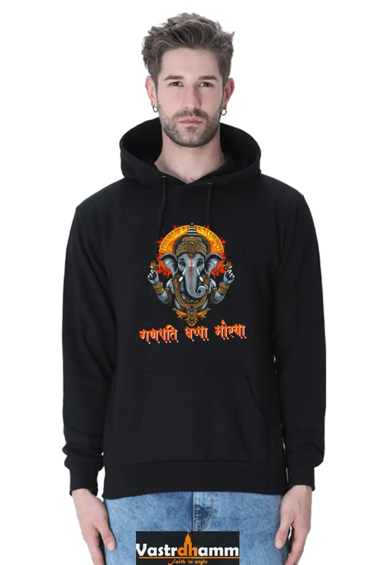 Jai Ganesha Blessings Hoodie Sweatshirt T-Shirts for Men Vastrdhamm