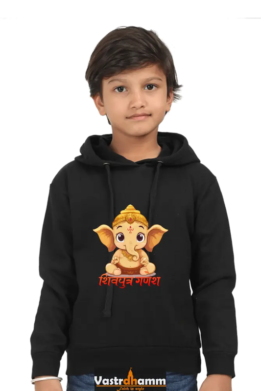 Jai Ganesha Glory Hoodie Sweatshirt  T-Shirts for Boy Vastrdhamm
