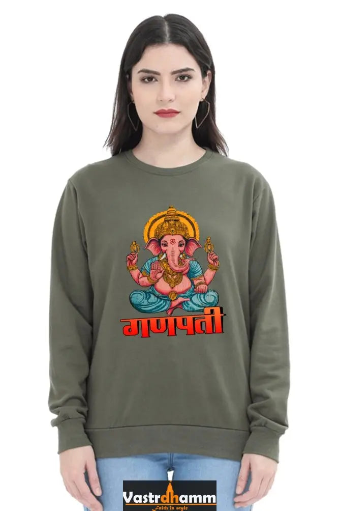 Jai Ganesha SpiritSweatshirt T-Shirts for Women Vastrdhamm