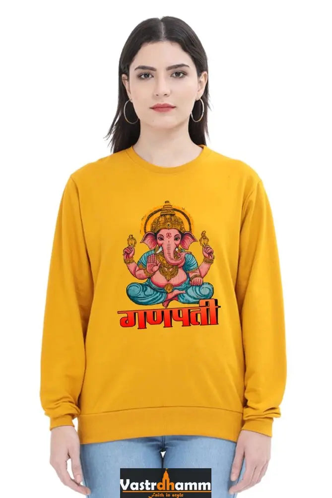 Jai Ganesha SpiritSweatshirt T-Shirts for Women Vastrdhamm