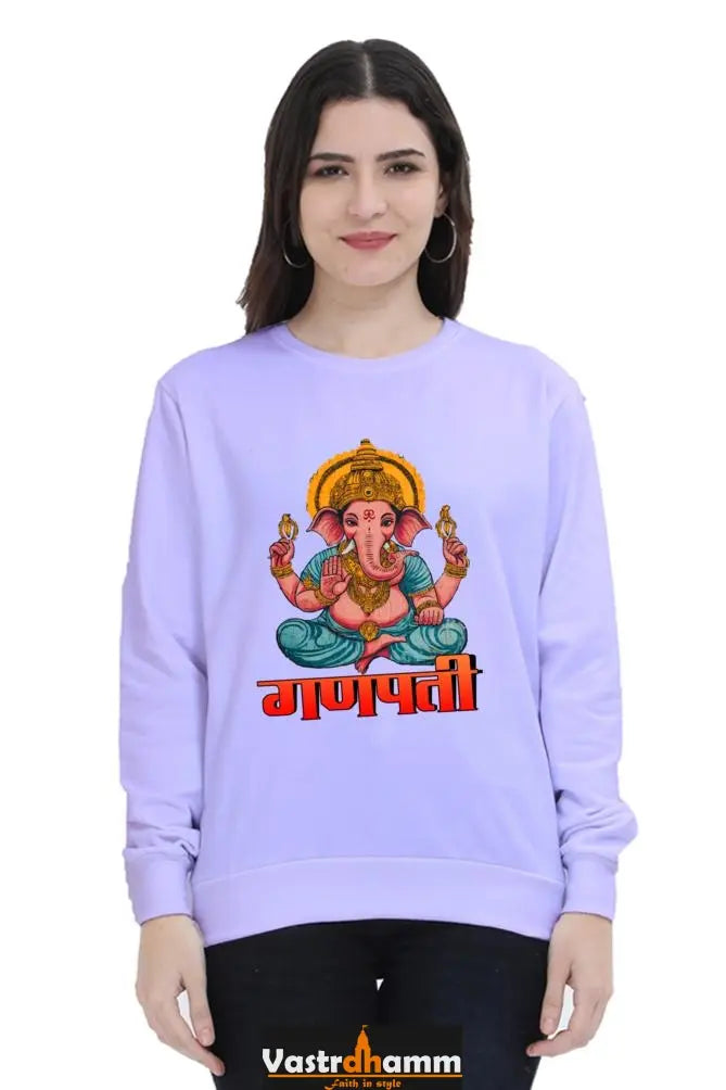 Jai Ganesha SpiritSweatshirt T-Shirts for Women Vastrdhamm