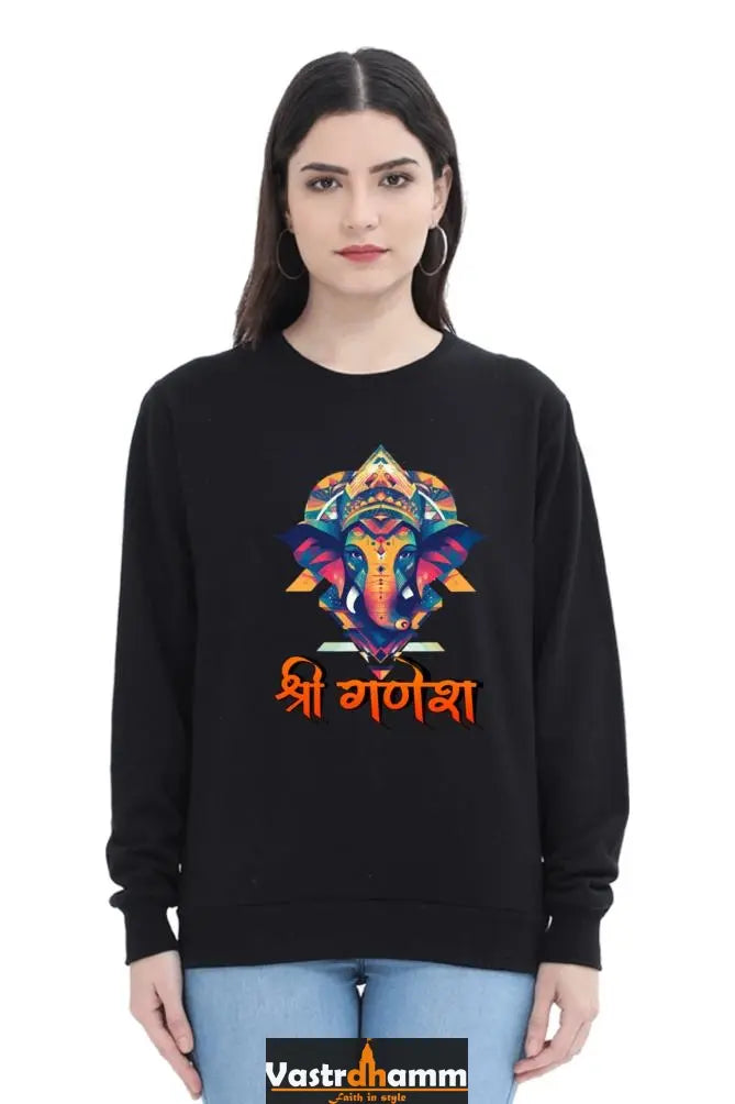 Jai Ganesha VictorySweatshirt T-Shirts for Women Vastrdhamm