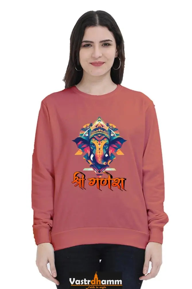 Jai Ganesha VictorySweatshirt T-Shirts for Women Vastrdhamm