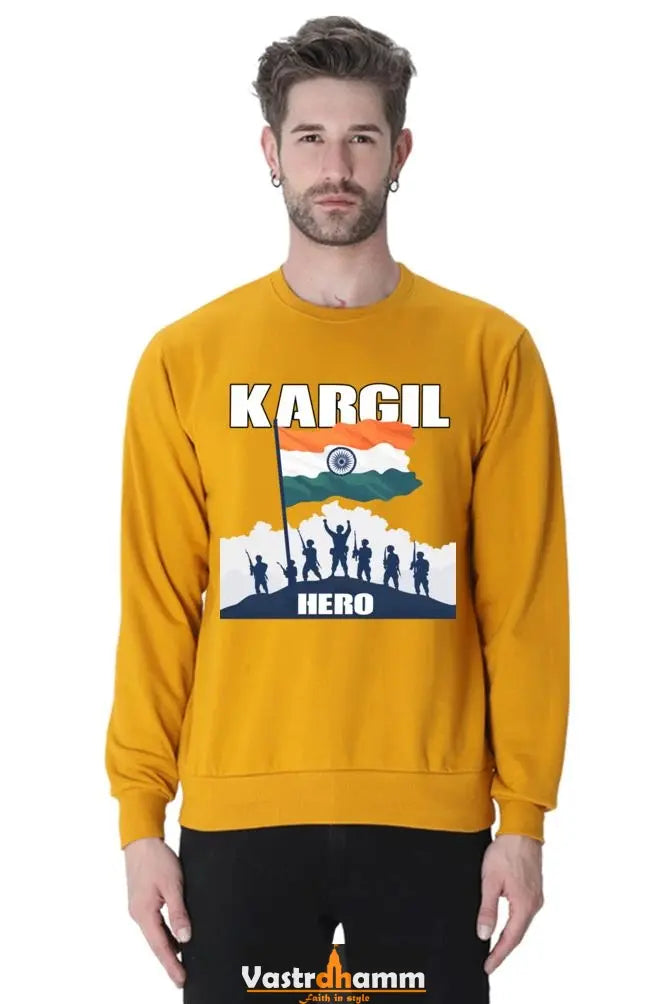 Kargil Hero: Braveheart Tribute Sweatshirt T-Shirts for Men Vastrdhamm