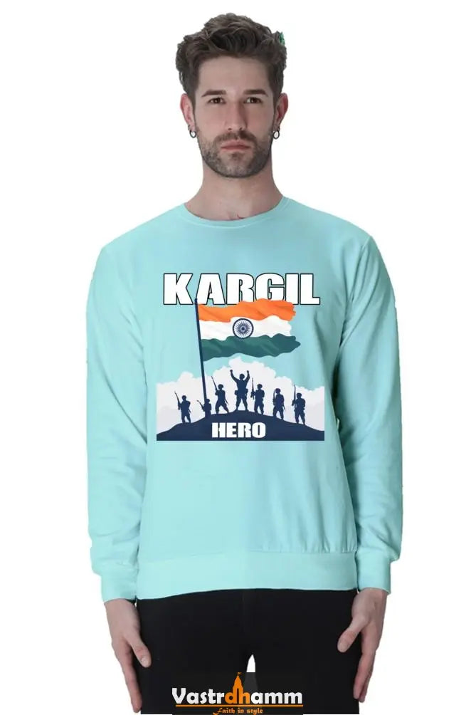 Kargil Hero: Braveheart Tribute Sweatshirt T-Shirts for Men Vastrdhamm