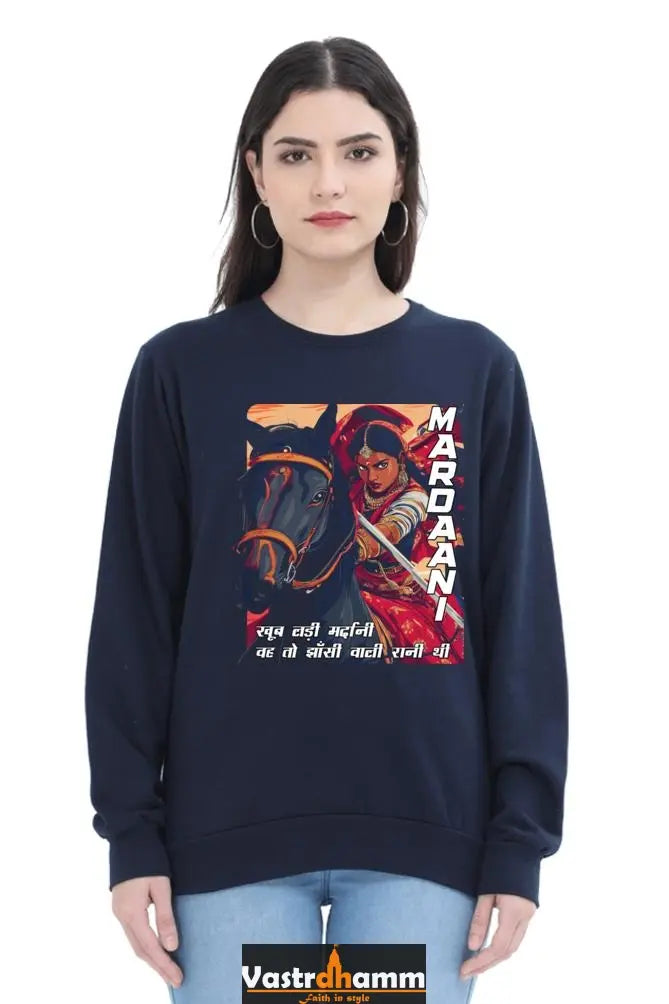 Lakshmi Bai Courage UnleashedSweatshirt T-Shirts for Women Vastrdhamm