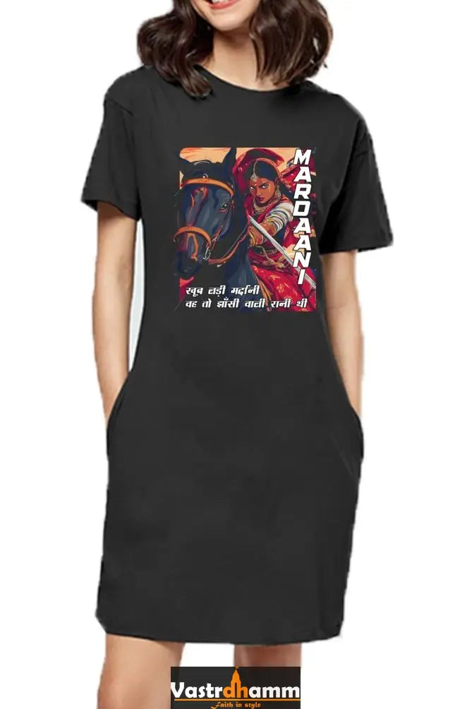 Lakshmi Bai Courage UnleashedT-Shirts Dress for Women Vastrdhamm