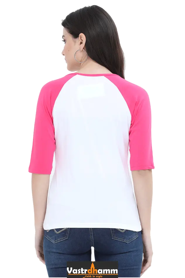 Lakshmi Bai Fierce Defender Raglan Full Sleeve T-Shirts for Women Vastrdhamm