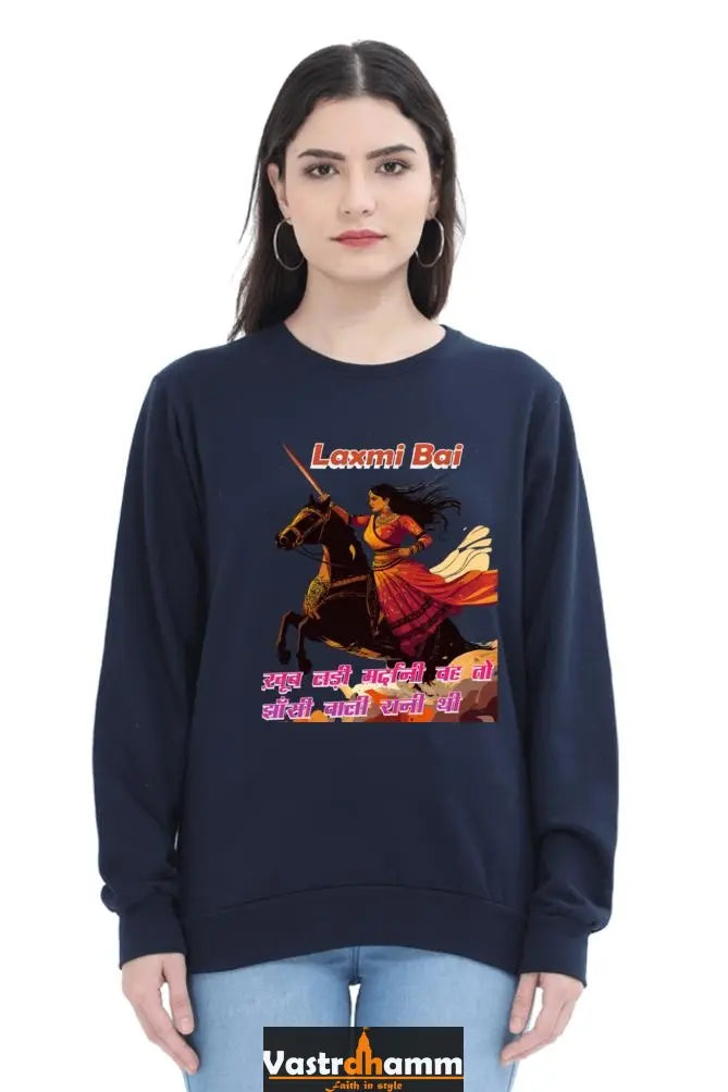 Lakshmi Bai Fierce DefenderSweatshirt T-Shirts for Women Vastrdhamm