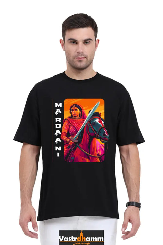 Lakshmi Bai Warrior Spirit Oversized Classic T-Shirts for Men Vastrdhamm