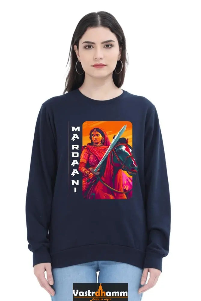 Lakshmi Bai Warrior SpiritSweatshirt T-Shirts for Women Vastrdhamm