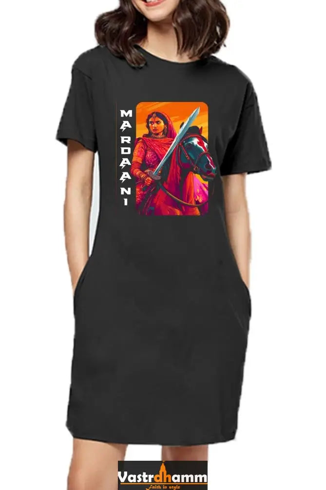 Lakshmi Bai Warrior SpiritT-Shirts Dress for Women Vastrdhamm