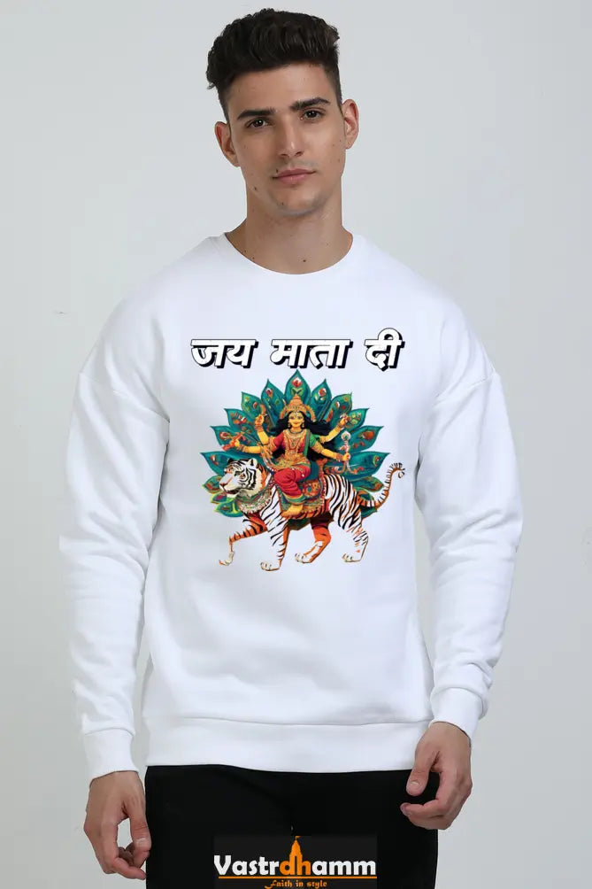 Maa Durga Glory Oversized Sweatshirt T-Shirts for Men Vastrdhamm