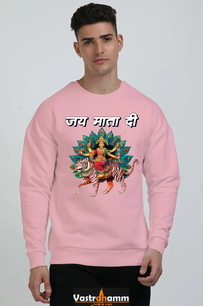 Maa Durga Glory Oversized Sweatshirt T-Shirts for Men Vastrdhamm