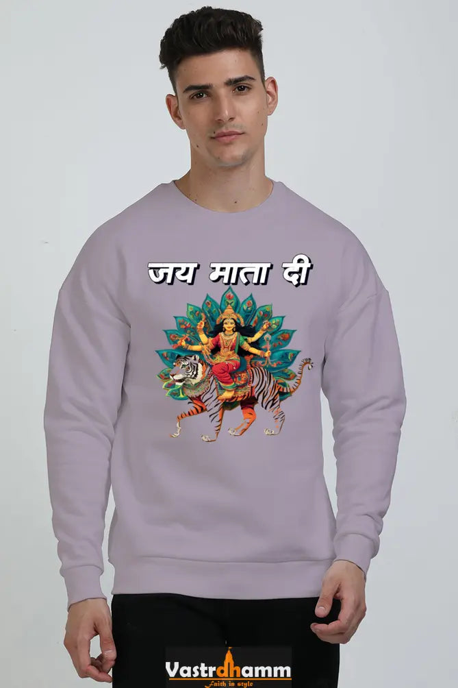 Maa Durga Glory Oversized Sweatshirt T-Shirts for Men Vastrdhamm