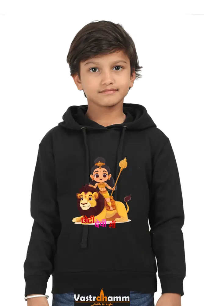 Maa Durga Power Hoodie Sweatshirt  T-Shirts for Boy Vastrdhamm