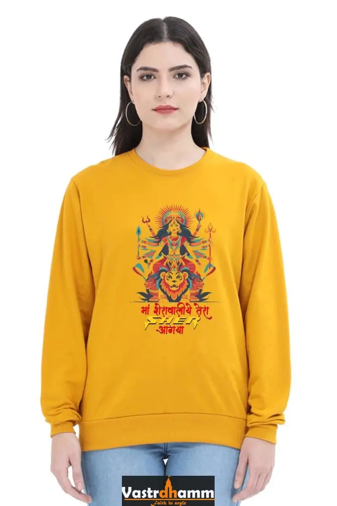 Maa Durga SpiritSweatshirt T-Shirts for Women Vastrdhamm