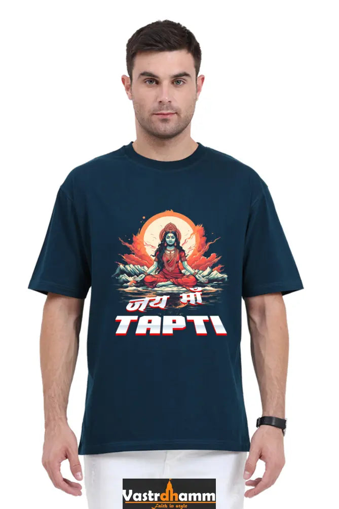 Maa Durga Strength Oversized Classic T-Shirts for Men Vastrdhamm