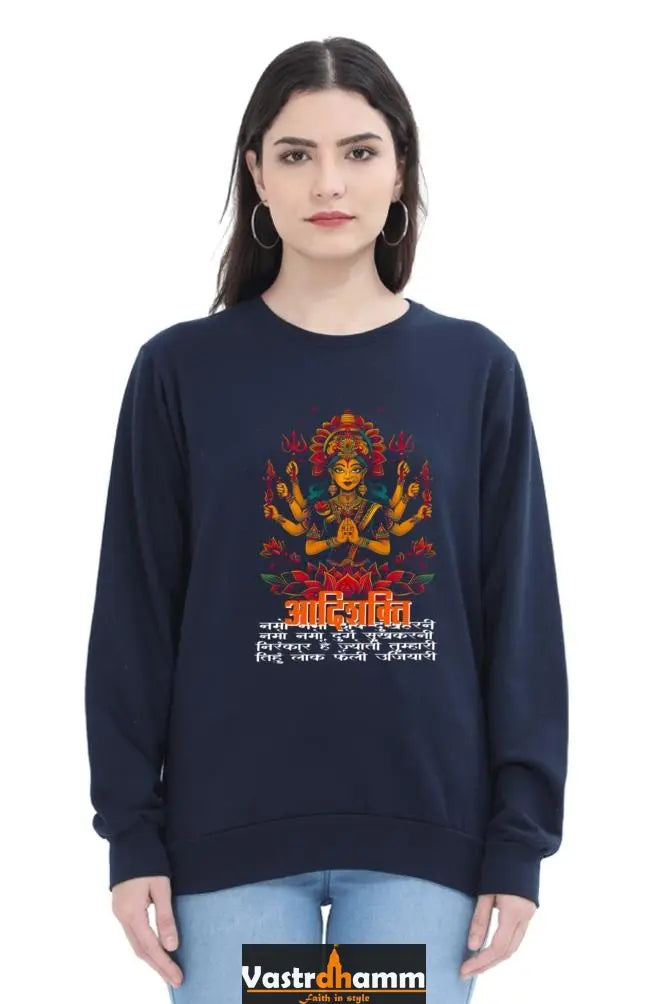 Maa Durga StrengthSweatshirt T-Shirts for Women Vastrdhamm