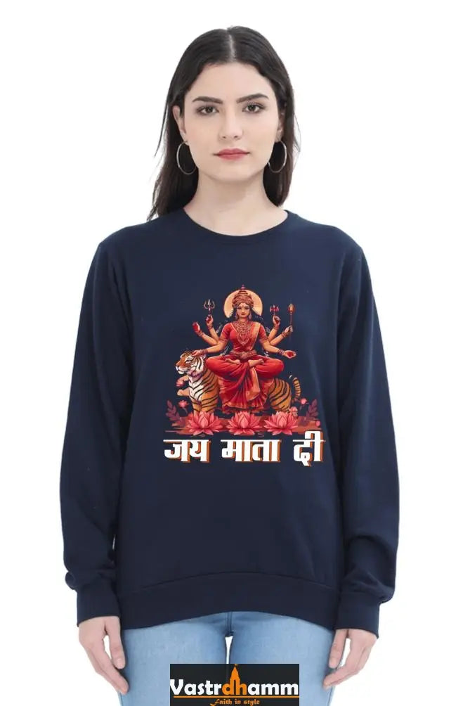 Maa Durga VictorySweatshirt T-Shirts for Women Vastrdhamm