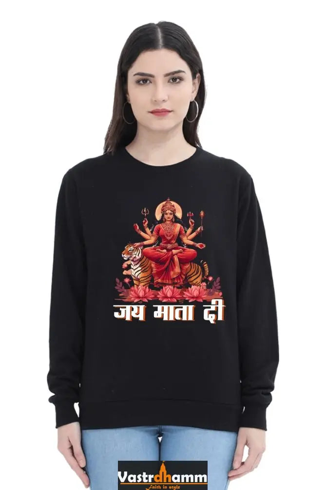 Maa Durga VictorySweatshirt T-Shirts for Women Vastrdhamm