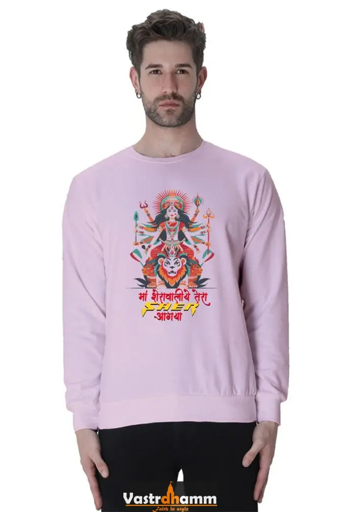 Maa Durga Warrior Sweatshirt T-Shirts for Men Vastrdhamm