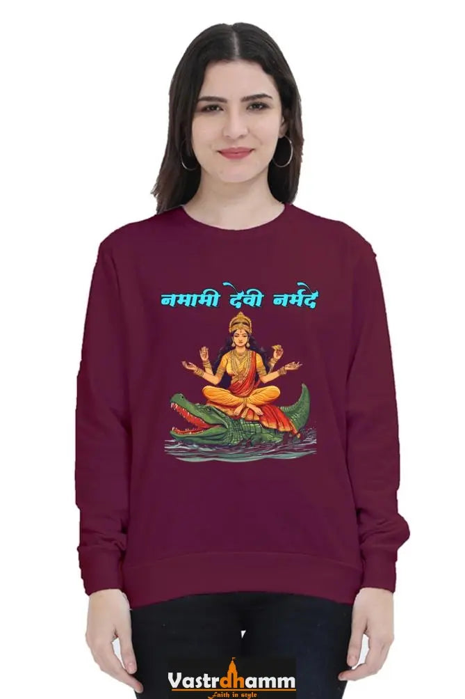 Maa Durga WarriorSweatshirt T-Shirts for Women Vastrdhamm