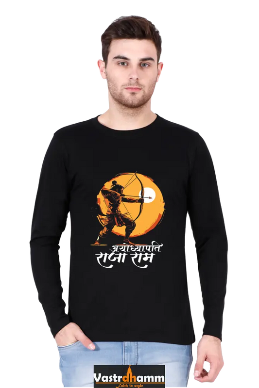 Majestic Ram JiRound Neck Full Sleeve T-Shirt For Men Vastrdhamm