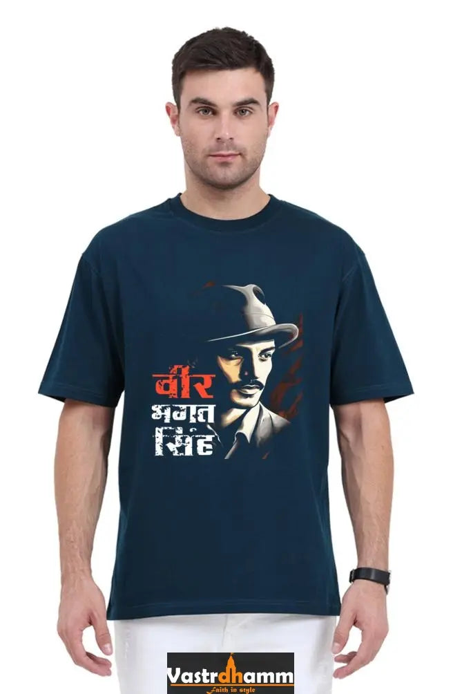 National Hero Oversized Classic T-Shirts for Men Vastrdhamm