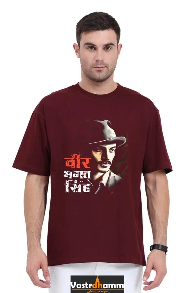 National Hero Oversized Classic T-Shirts for Men Vastrdhamm