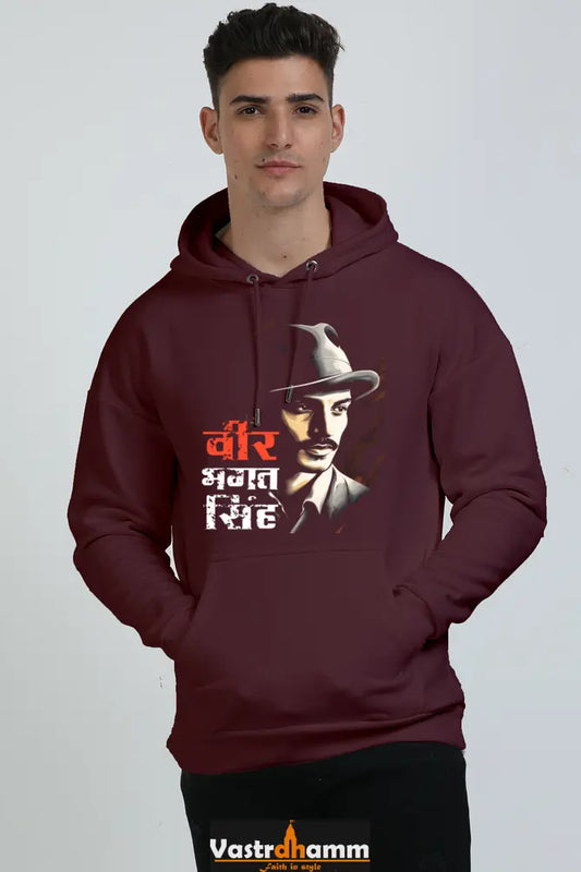 National Hero Oversized Hooded Sweatshirt T-Shirts for Men Vastrdhamm