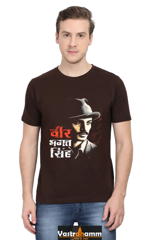 National Hero Round Neck Half Sleeve Classic T-Shirts for Men Vastrdhamm