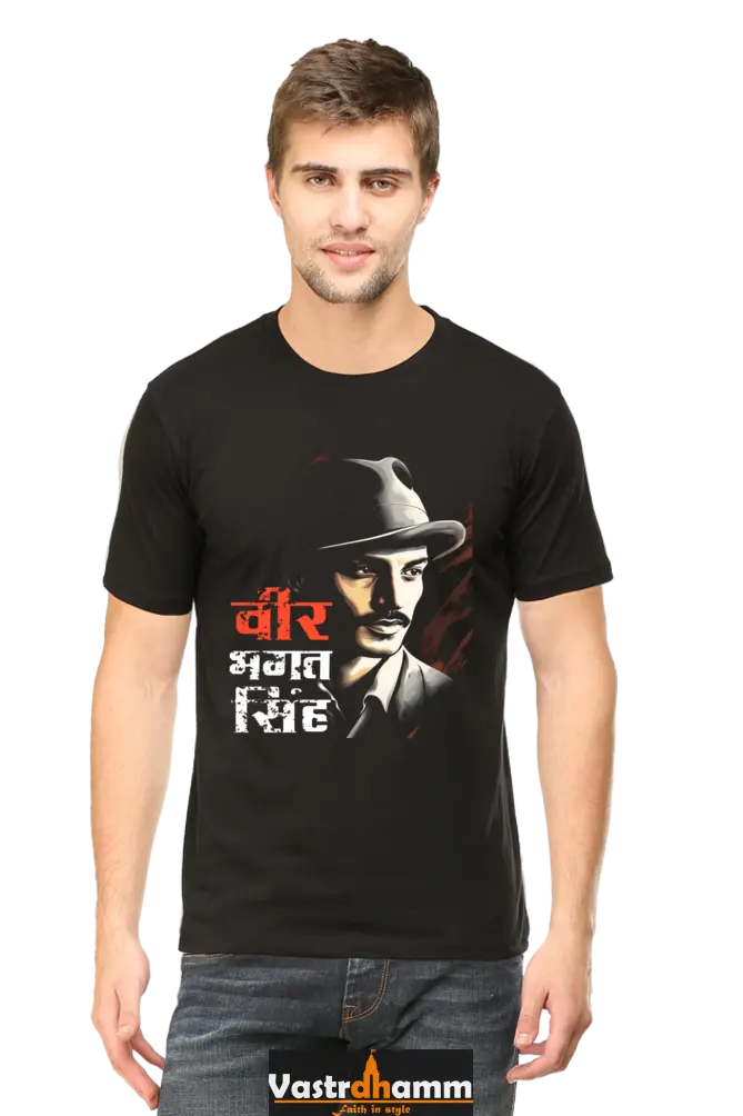 National Hero Round Neck Half Sleeve Classic T-Shirts for Men Vastrdhamm