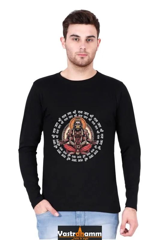 Radiant Hanuman Ji Round Neck Full Sleeve Vastrdhamm