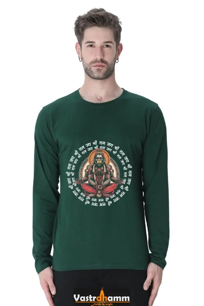 Radiant Hanuman Ji Round Neck Full Sleeve Vastrdhamm