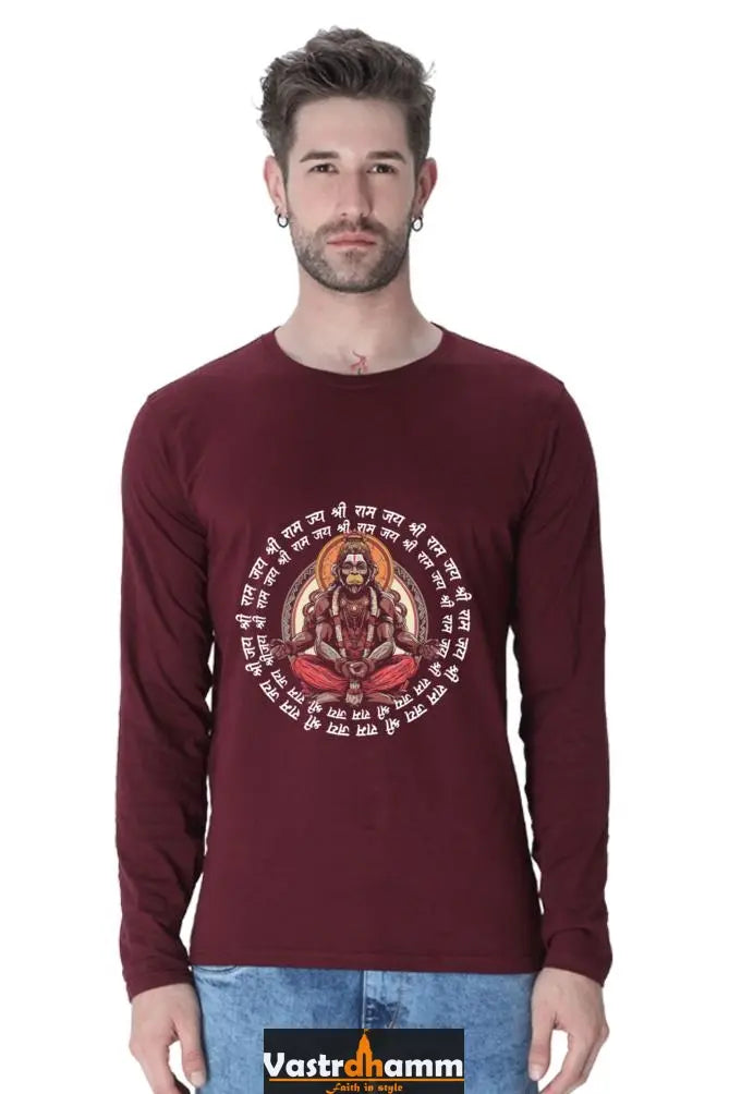 Radiant Hanuman Ji Round Neck Full Sleeve Vastrdhamm