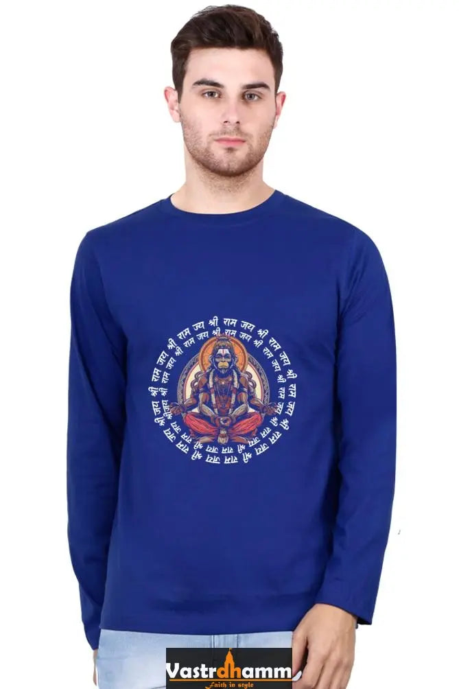 Radiant Hanuman Ji Round Neck Full Sleeve Vastrdhamm