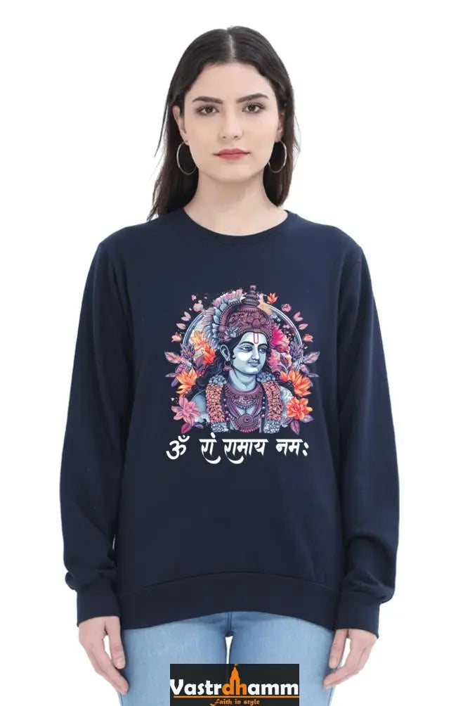 Ram Ji Bhakti Sweatshirt T-Shirts for Women Vastrdhamm