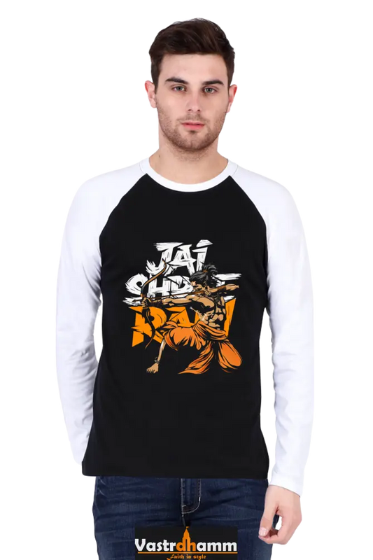 Ram Ji Dharma Protector Raglan Full Sleeve T-Shirts for Men Vastrdhamm