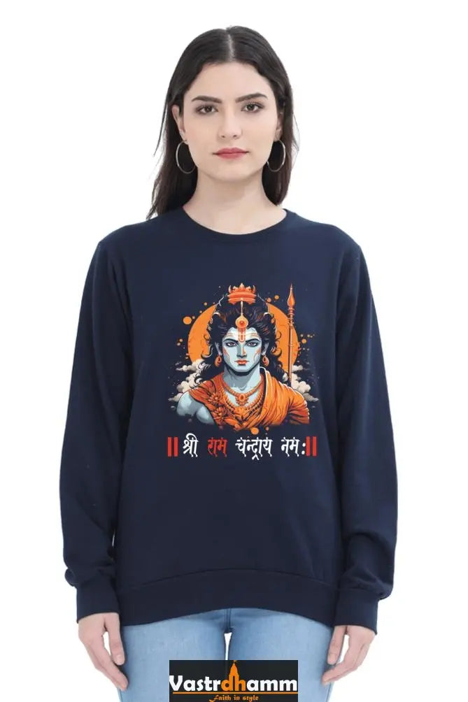 Ram Ji Divine Grace Sweatshirt T-Shirts for Women Vastrdhamm